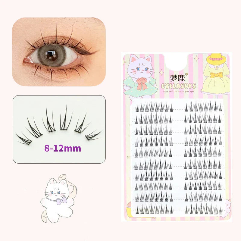 10 Pairs Fairy False Eyelashes Little Devil Individual