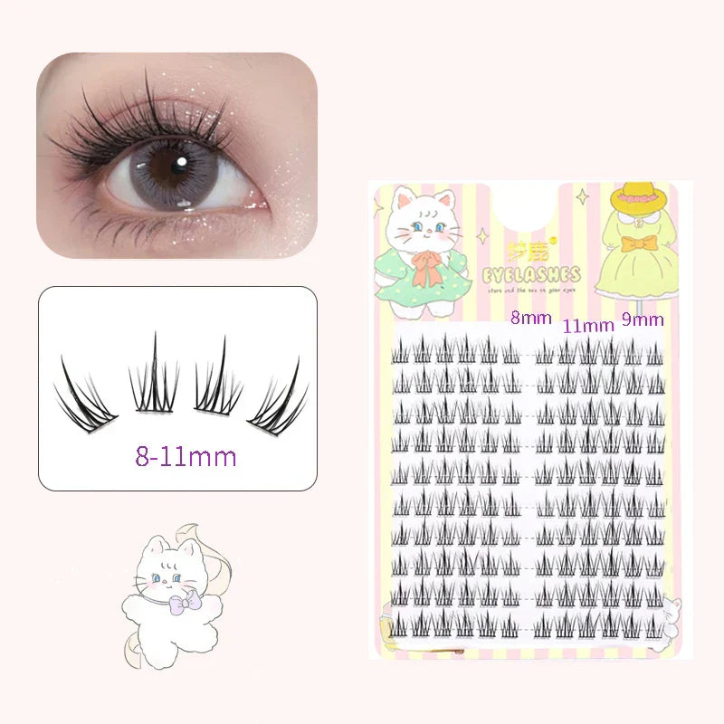 10 Pairs Fairy False Eyelashes Little Devil Individual