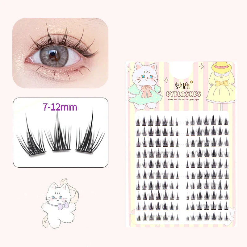 10 Pairs Fairy False Eyelashes Little Devil Individual