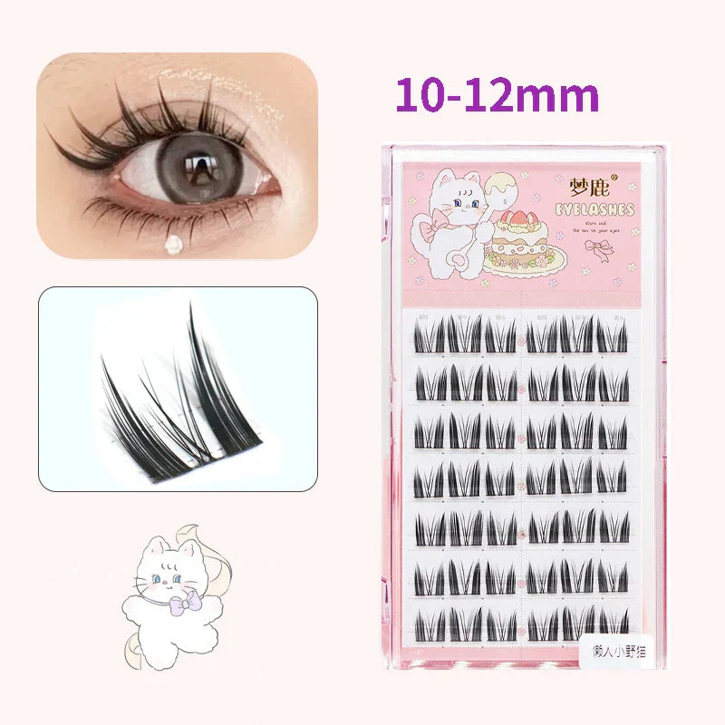 10 Pairs Fairy False Eyelashes Little Devil Individual