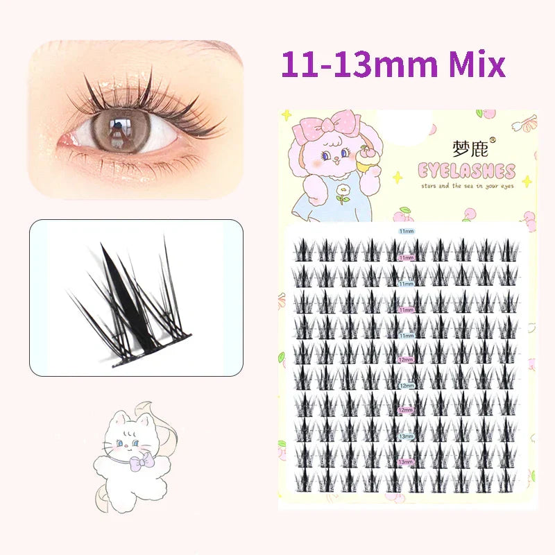 10 Pairs Fairy False Eyelashes Little Devil Individual