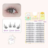 10 Pairs Fairy False Eyelashes Little Devil Individual