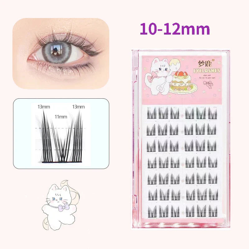 10 Pairs Fairy False Eyelashes Little Devil Individual