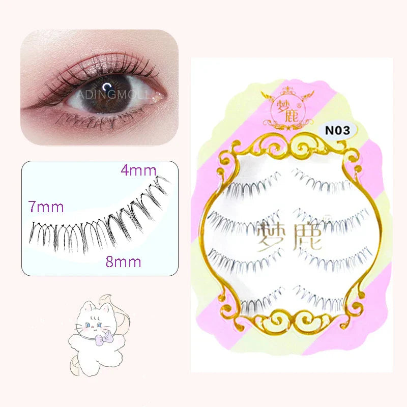 10 Pairs Fairy False Eyelashes Little Devil Individual