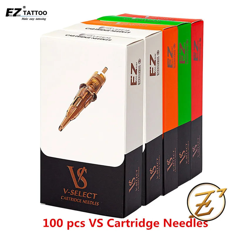 100/200Pcs Mixed Sizes EZ V-Select Tattoo Cartridge Needle