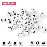 100/400/700/1000Pcs Baby Silicone Letter Beads Pacifier Food Grade