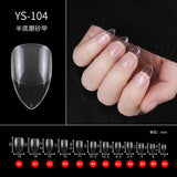 100/500pcs Nails Half French False Nail Art Tips Acrylic UV Gel Manicure