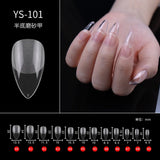 100/500pcs Nails Half French False Nail Art Tips Acrylic UV Gel Manicure