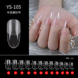 100/500pcs Nails Half French False Nail Art Tips Acrylic UV Gel Manicure