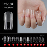 100/500pcs Nails Half French False Nail Art Tips Acrylic UV Gel Manicure