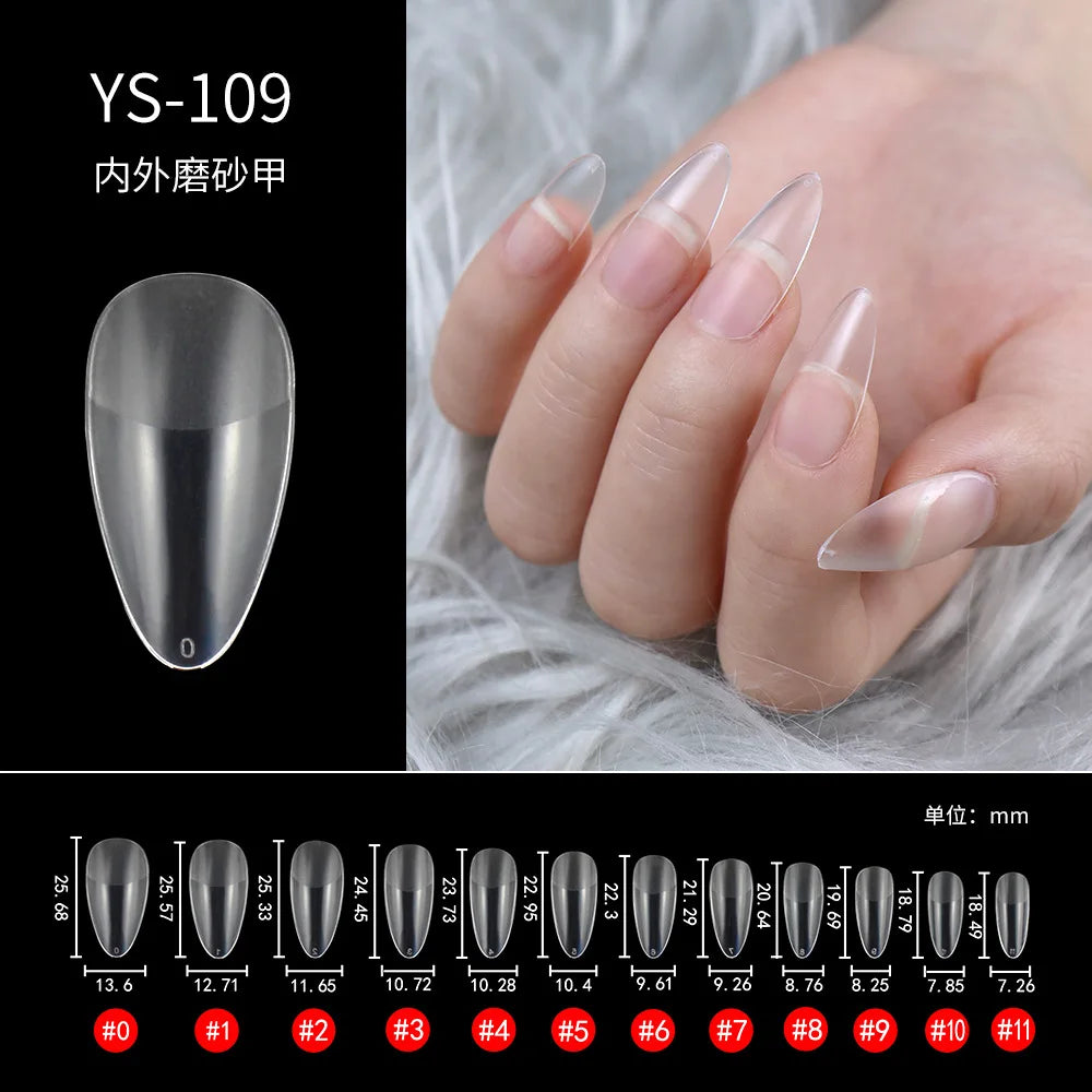 100/500pcs Nails Half French False Nail Art Tips Acrylic UV Gel Manicure