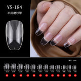 100/500pcs Nails Half French False Nail Art Tips Acrylic UV Gel Manicure