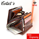 Short Male Money Bag Quality Rfid Walet Small Card Holder Clutch