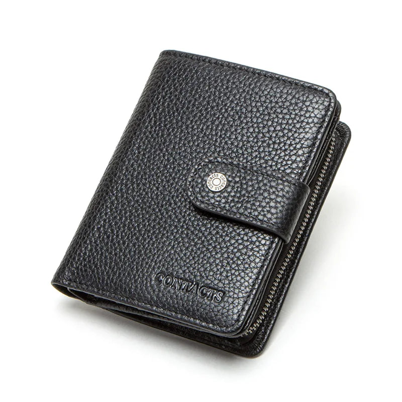 Short Male Money Bag Quality Rfid Walet Small Card Holder Clutch