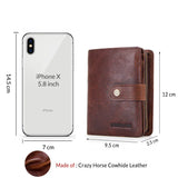 Short Male Money Bag Quality Rfid Walet Small Card Holder Clutch