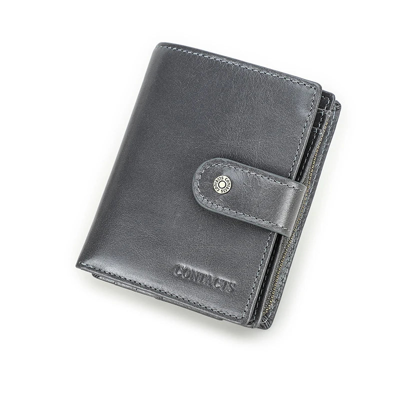 Short Male Money Bag Quality Rfid Walet Small Card Holder Clutch