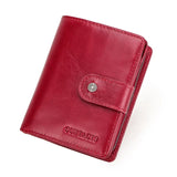 Short Male Money Bag Quality Rfid Walet Small Card Holder Clutch