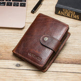 Short Male Money Bag Quality Rfid Walet Small Card Holder Clutch