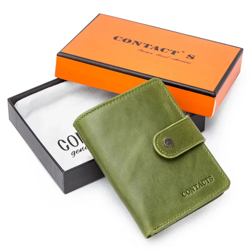 Short Male Money Bag Quality Rfid Walet Small Card Holder Clutch