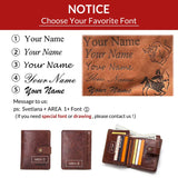Short Male Money Bag Quality Rfid Walet Small Card Holder Clutch