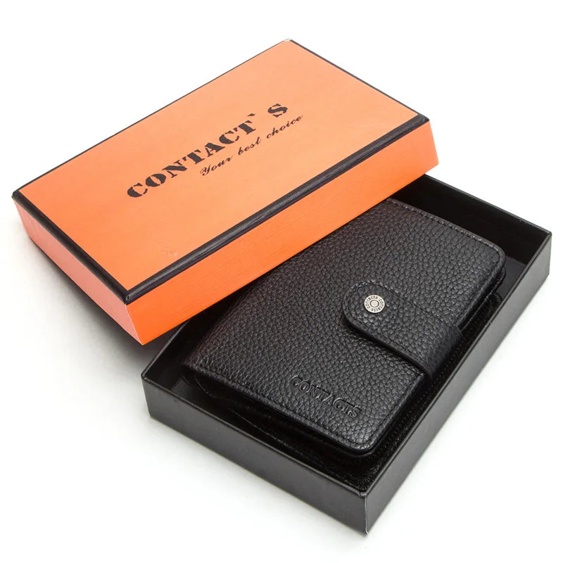 Short Male Money Bag Quality Rfid Walet Small Card Holder Clutch