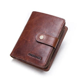 Short Male Money Bag Quality Rfid Walet Small Card Holder Clutch