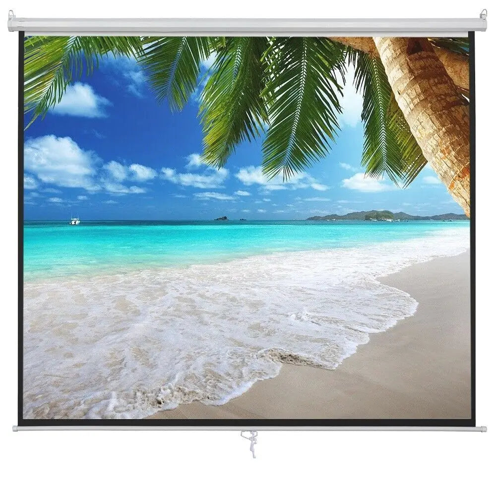 100 Inch 16:9 Manual Pull Down Projector Projection