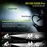 10000mAh Bicycle Light 12LEDs Type-C Digital Battery Indicator