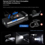 10000mAh Bicycle Light 12LEDs Type-C Digital Battery Indicator