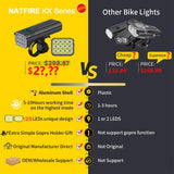 10000mAh Bicycle Light 12LEDs Type-C Digital Battery Indicator
