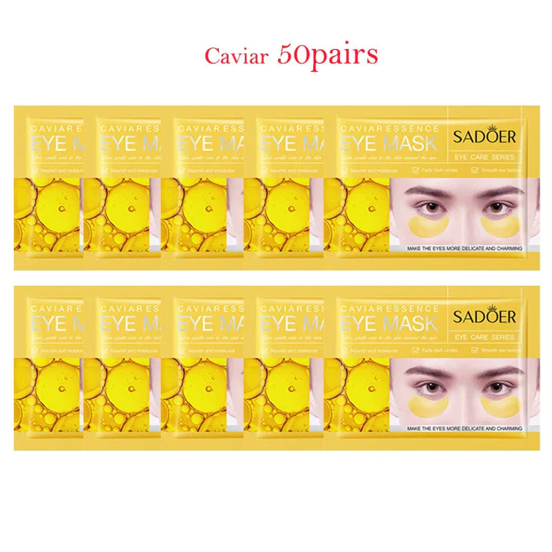 50Pairs Crystal Collagen Eye Mask Moisturizing Anti Dark