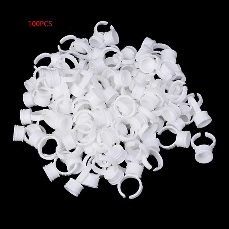 100Pcs Disposable Permanent Makeup Ring No Divider Tattoo