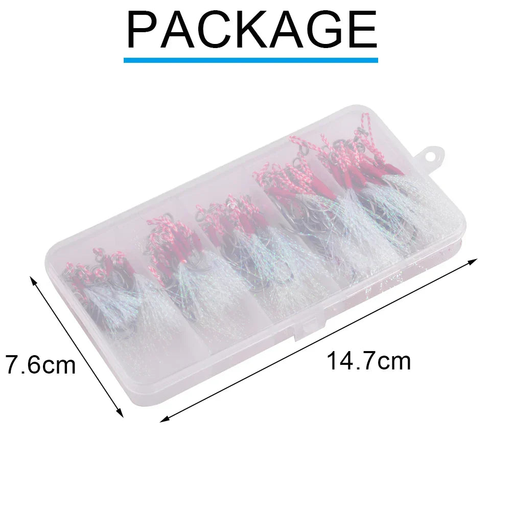 100Pcs/box Cast Jig Assist Hook Slow Jigging lure