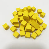 100Pcslots 10mm Wood Cubes Colorful Dice Chess Pieces
