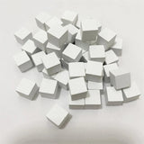 100Pcslots 10mm Wood Cubes Colorful Dice Chess Pieces