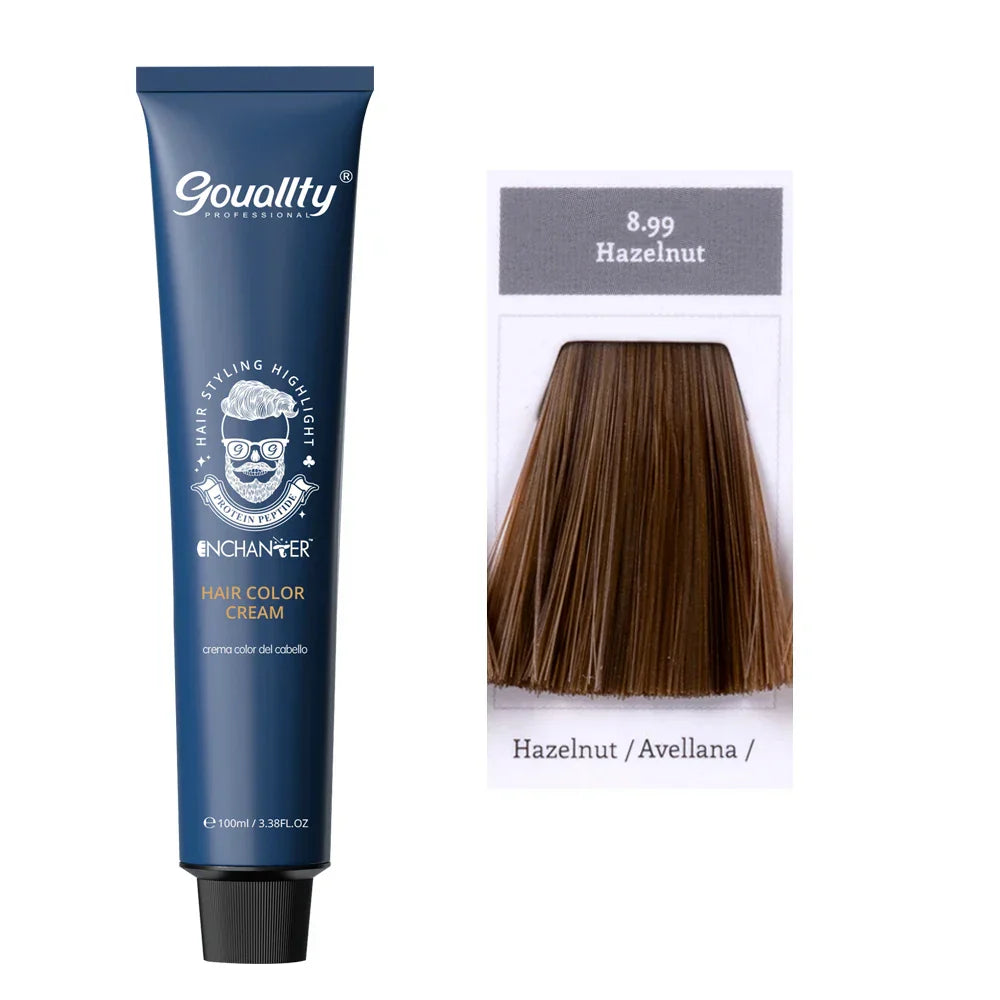 100ml Professional Hair Dye Permanent Golden Brown Sliver