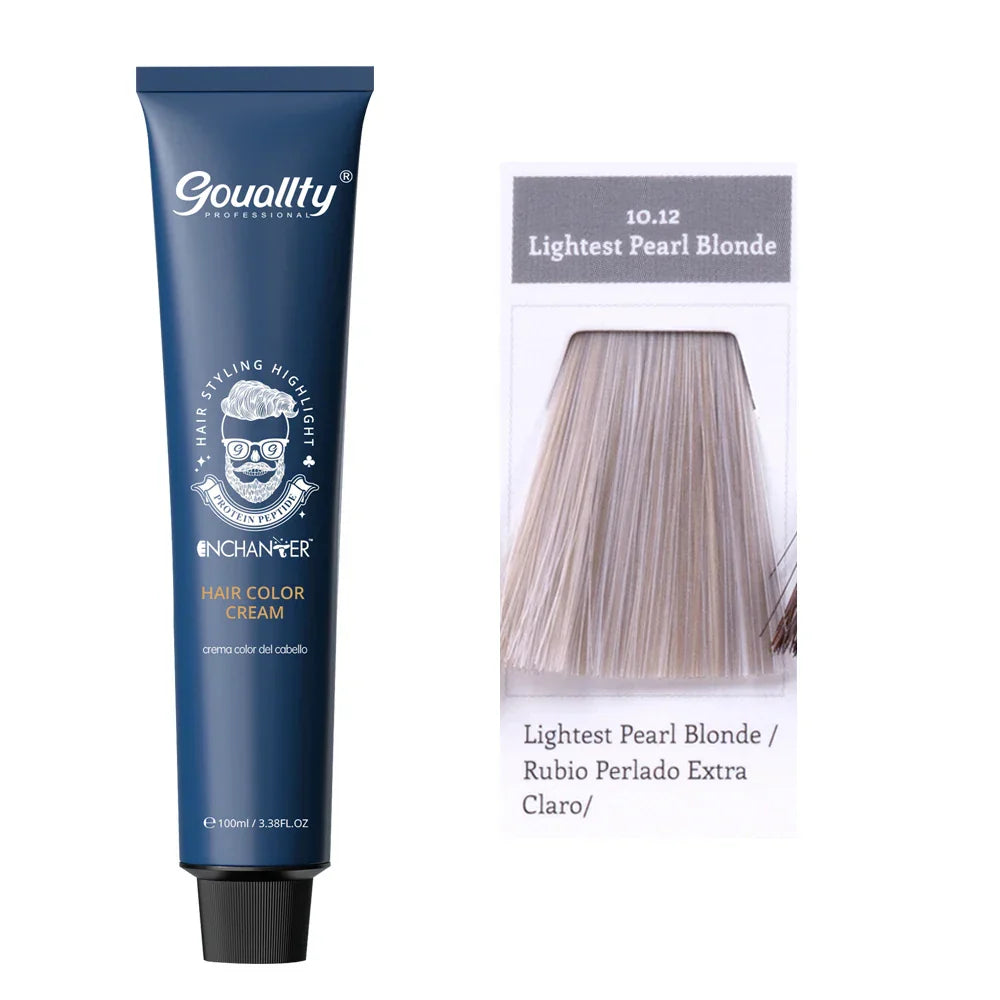 100ml Professional Hair Dye Permanent Golden Brown Sliver