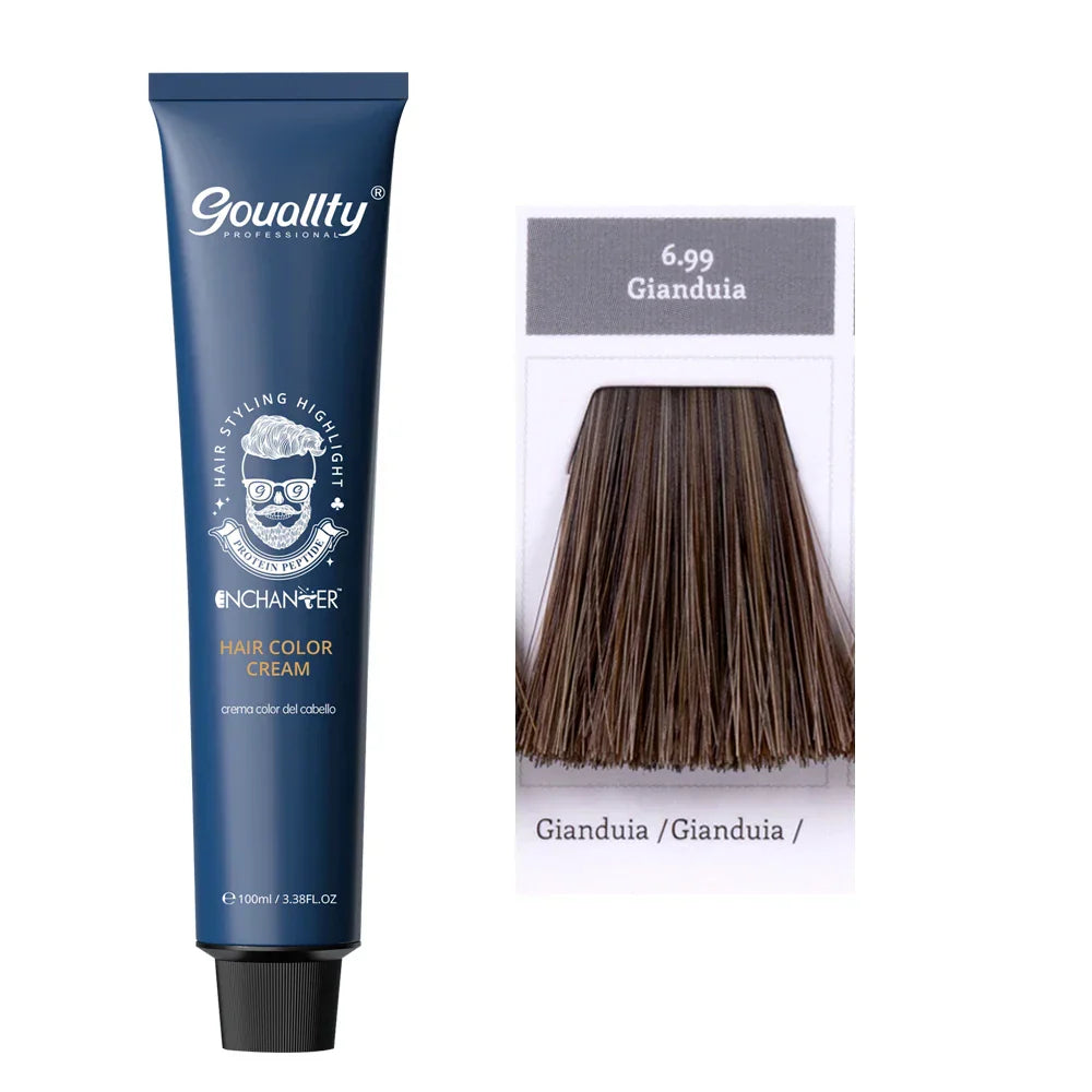 100ml Professional Hair Dye Permanent Golden Brown Sliver