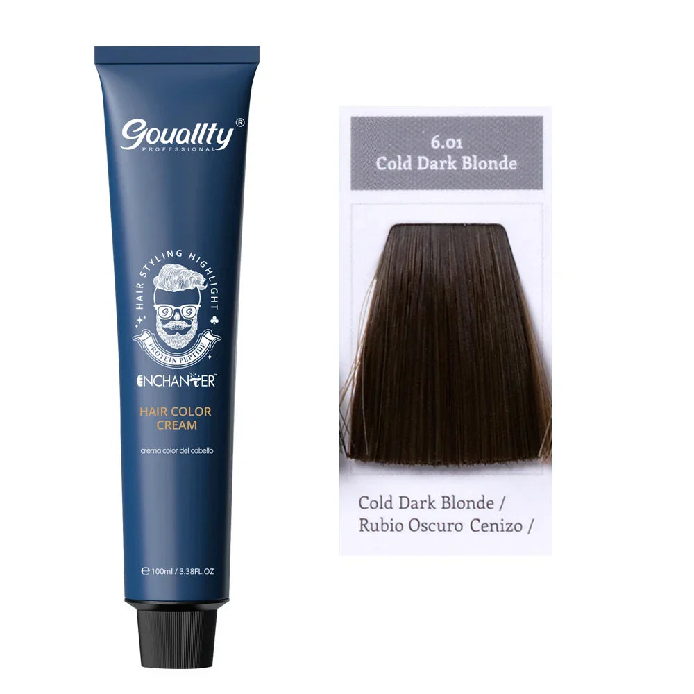 100ml Professional Hair Dye Permanent Golden Brown Sliver