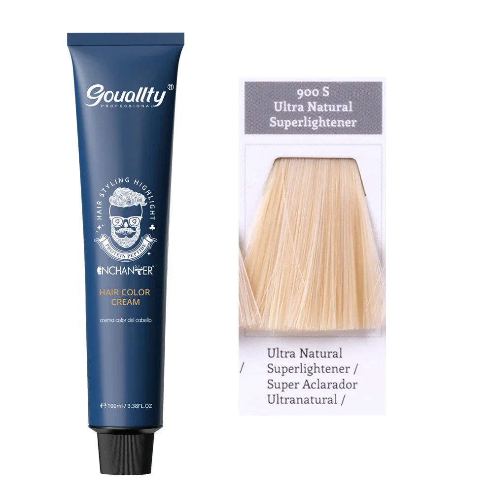 100ml Professional Hair Dye Permanent Golden Brown Sliver