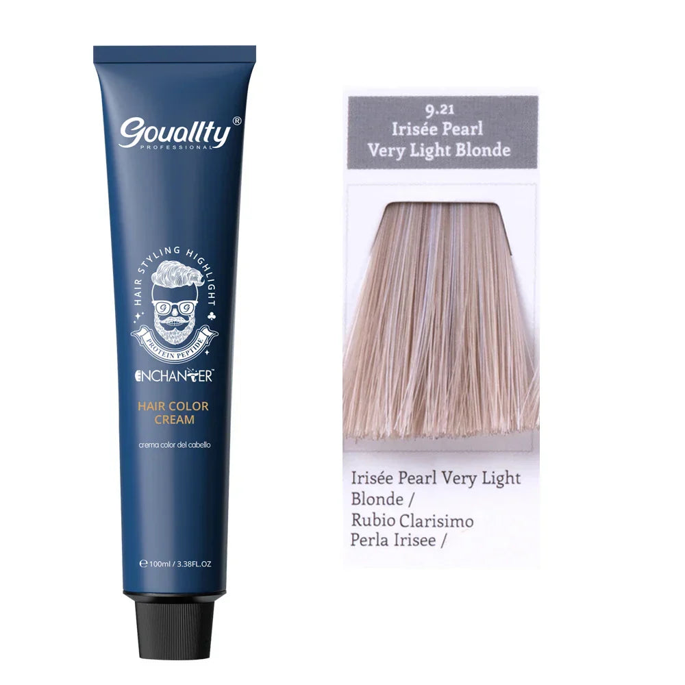 100ml Professional Hair Dye Permanent Golden Brown Sliver