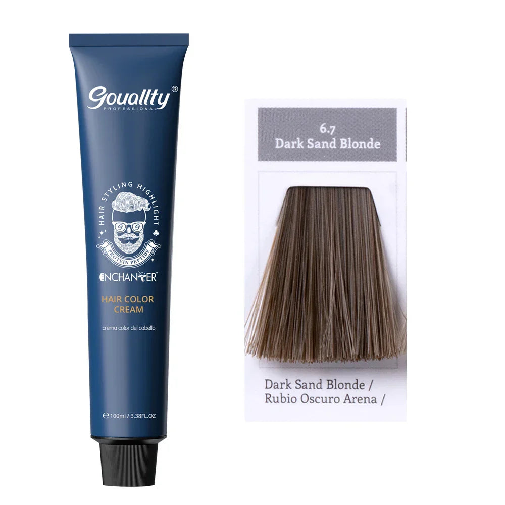 100ml Professional Hair Dye Permanent Golden Brown Sliver