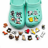100pcs Dog ShoeCharms Pack for Classic Clog Cute