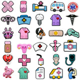 100pcs Medical Doctor Shoe Charms Accessories for Nurse