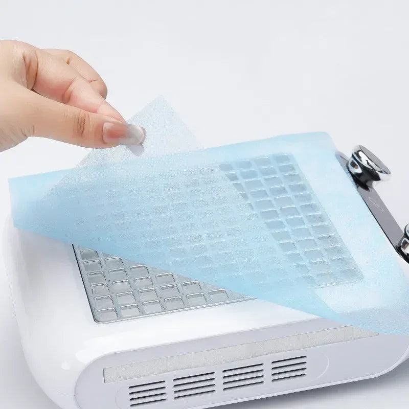 100pcs Nail Art Dust Collector Filter Paper Manicure