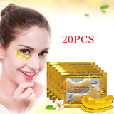 10Pairs=20pcs Crystal Collagen Gold Eye Mask Anti-Aging Dark