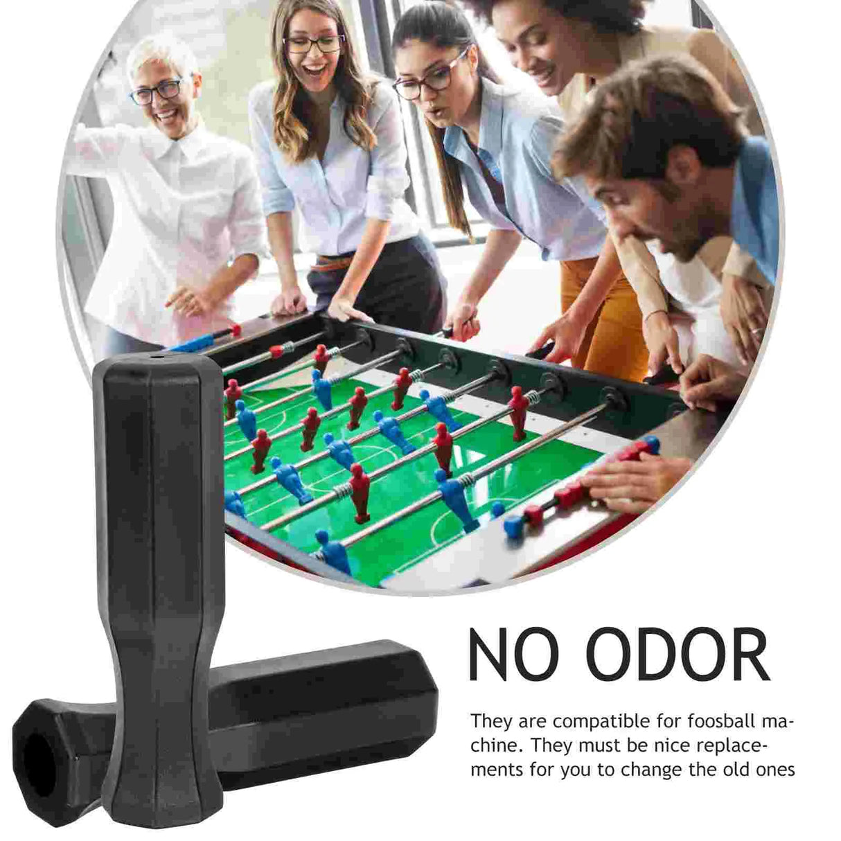 10Pcs Replaceable Foosball Handles Convenient Foosball Replacement Professional