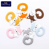 10pc Baby Silicone Teether Rodent Silicone Animal Fox