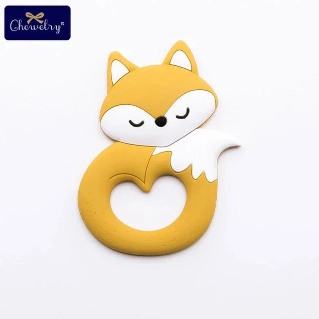 10pc Baby Silicone Teether Rodent Silicone Animal Fox