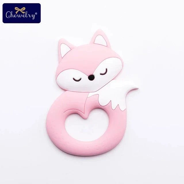 10pc Baby Silicone Teether Rodent Silicone Animal Fox